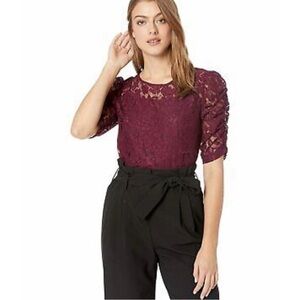 NWT Nanette Lepore Gypsy Rose Top | Mulberry | Size Medium